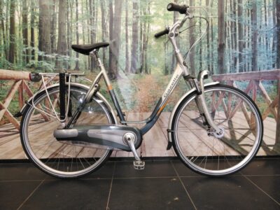 Gazelle Orange Dames Monotube Grijs/groen 57cm